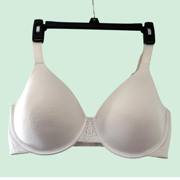 Vanity Fair 38D Stiff Padded Beauty Back Smoothing Minimizer Bra White - Picture 2 of 6